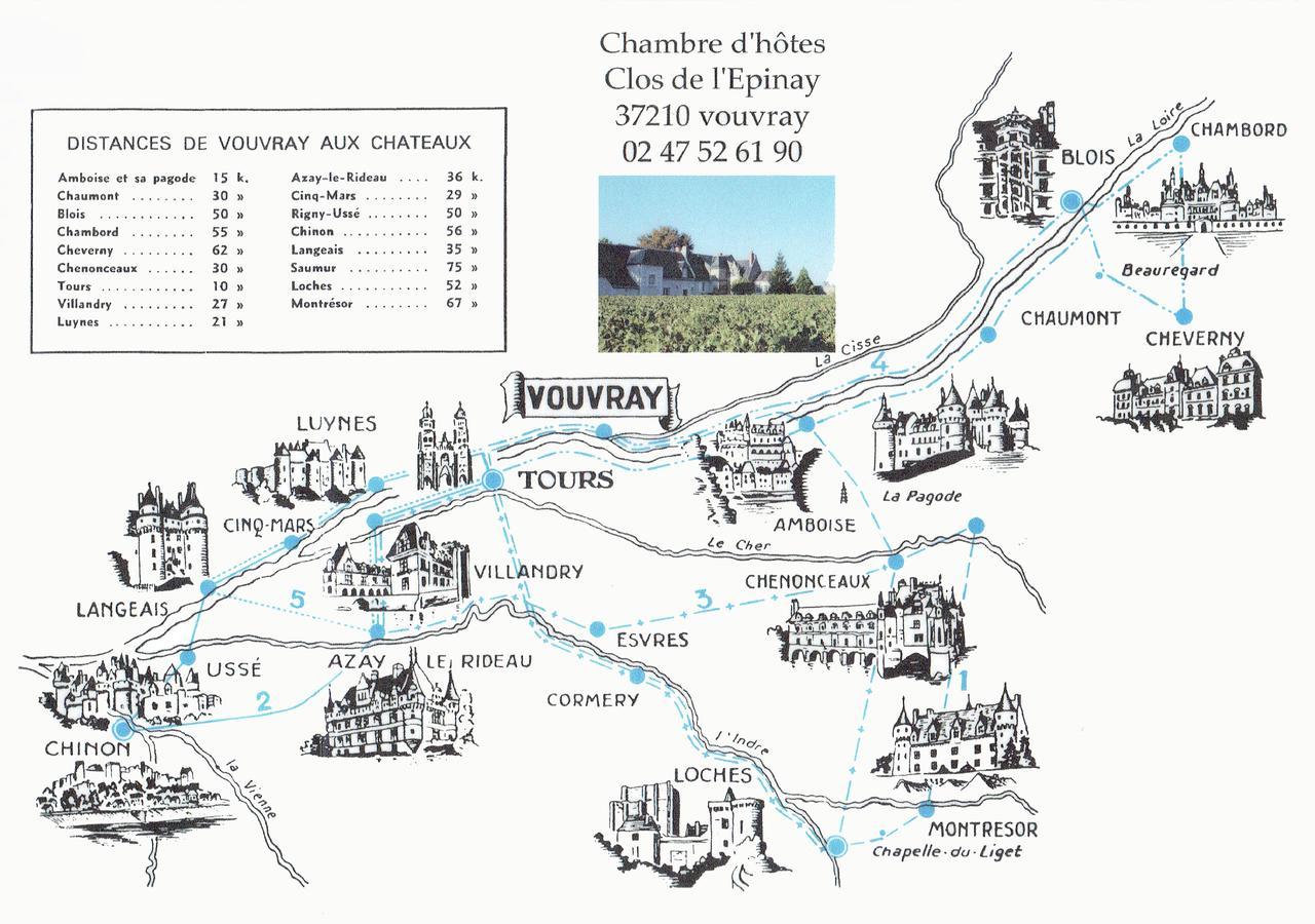Au Clos De L'Epinay Vouvray Exterior foto
